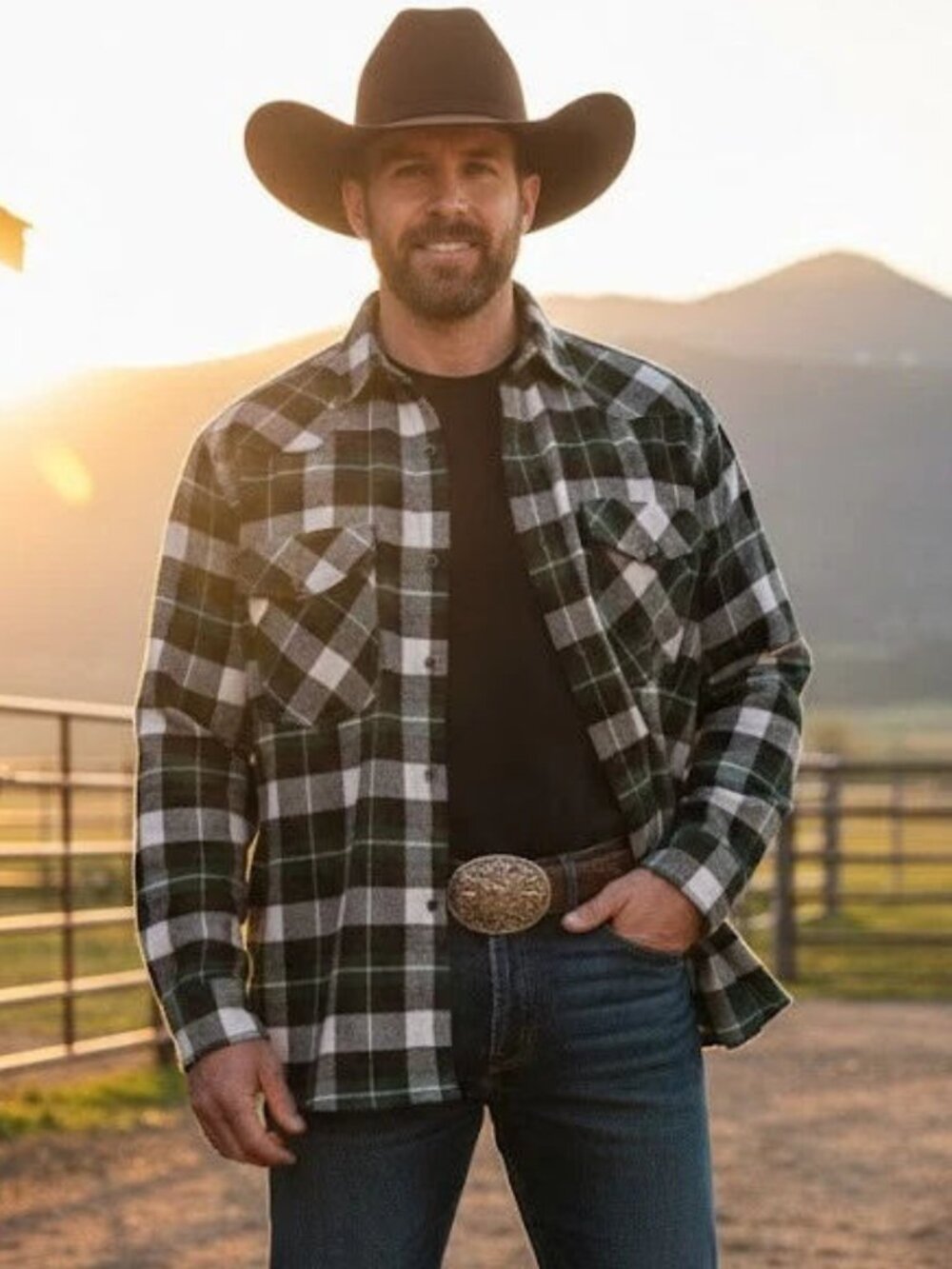 ROPER MENS FLANNEL SHIRT‎
